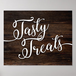 Rustic Chic TASTY TREATS Sign Print