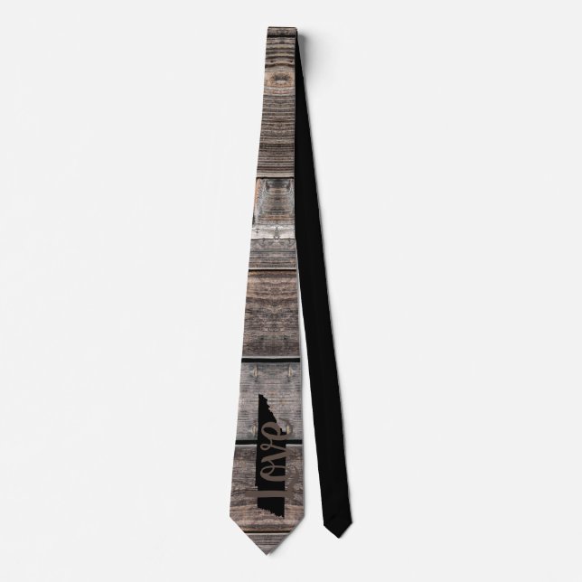 rustic chic TENNESSEE LOVE in script Tie (Front)