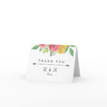 Rustic Chic Thank You Card