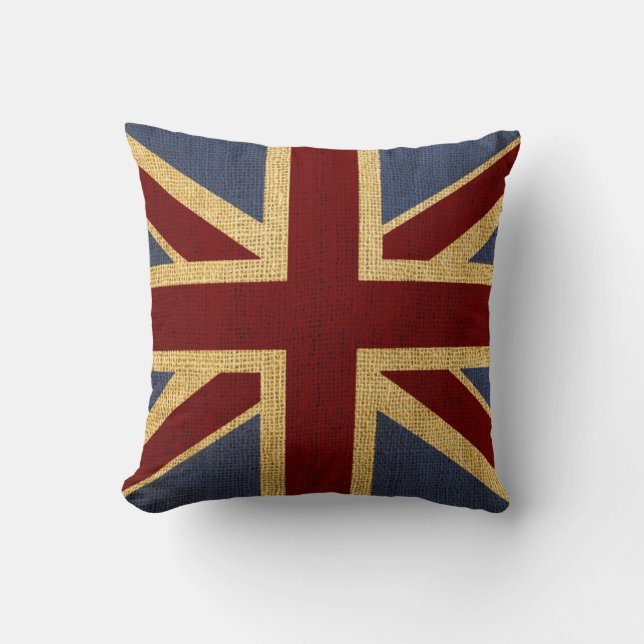 Rustic Chic Union Jack Cushion (Front)