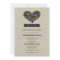 Rustic Chic Vintage Linen Heart Rehearsal Dinner