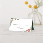 Rustic Chic Winter Floral Wedding Table Place Card<br><div class="desc">Create your own Place Card with this "Rustic Chic Winter Floral Wedding Table Place Card" template to match your wedding colours and style. This high-quality design is easy to customise to be uniquely yours! (1) For further customisation, please click the "customise further" link and use our design tool to modify...</div>