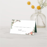 Rustic Chic Winter Floral Wedding Table