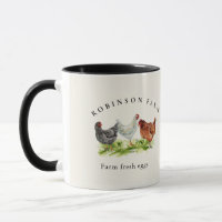 Rustic Chicken Family farm Business Mug