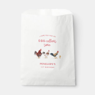 Rustic Chicken Kids Birthday Party Favour Bags