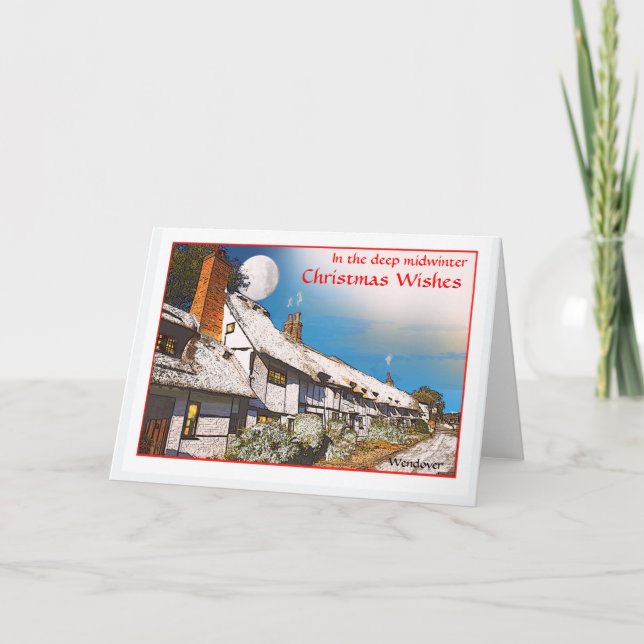 Rustic Chilterns Christmas Card (Front)