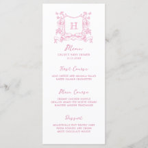 Rustic Chinoiserie Bow Floral Crest Baby Shower