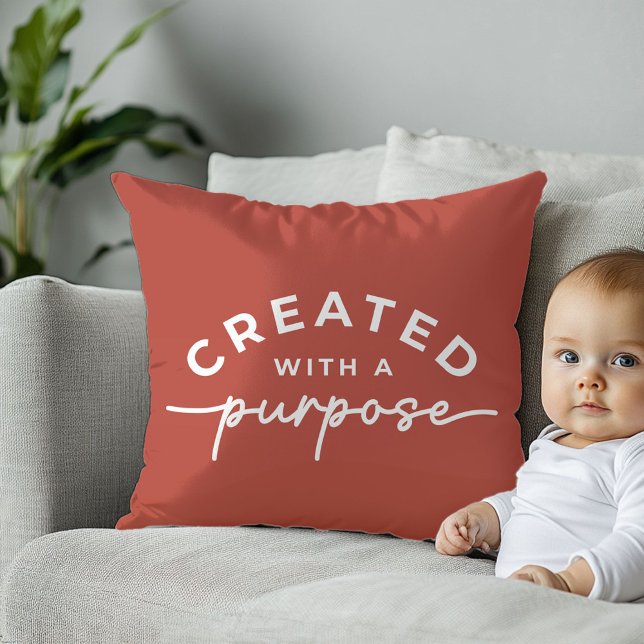 Rustic Christian quote Throw Pillow (Creator Uploaded)