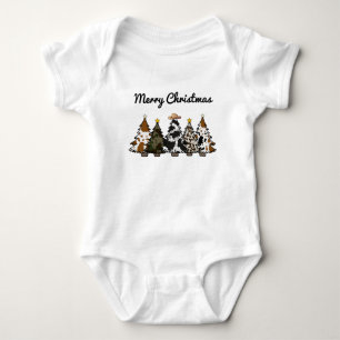 Rustic Christmas Baby Bodysuit