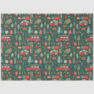 Rustic Christmas Camping Tissue Paper