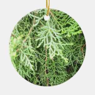 Rustic Christmas  Ceramic Tree Decoration