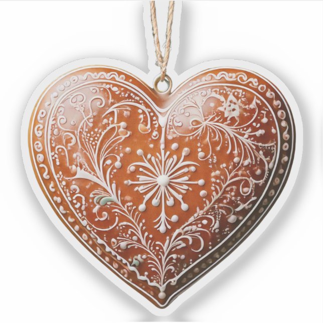 Rustic Christmas Cookie Decorated Traditional (Front)