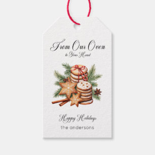 Rustic Christmas Cookie Tray Gift Tag