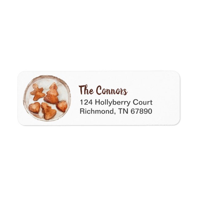 Rustic Christmas Cookies Label (Front)