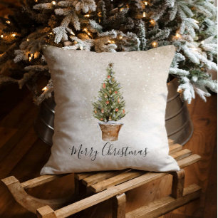 Rustic Christmas Cushion