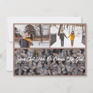 Rustic Christmas Elegant Winter Solstice Woodland Holiday Card