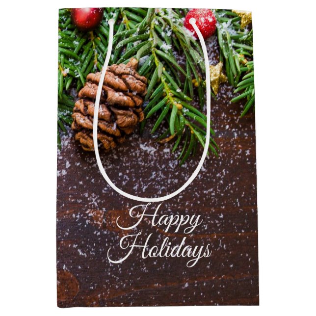 Rustic Christmas Gift Bag (Front)