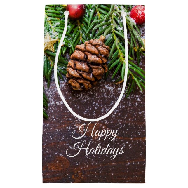 Rustic Christmas Gift Bag (Front)