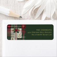 Rustic Christmas Green Plaid Tartan Pattern 