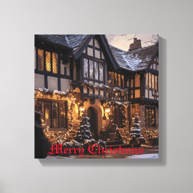 Rustic Christmas Magic Canvas Print (Front)