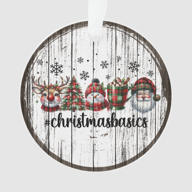 Rustic Christmas Ornament (Front)