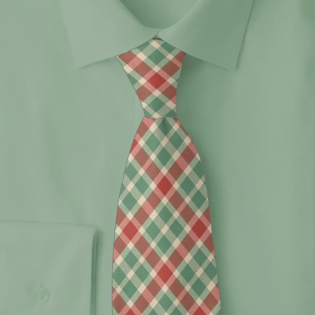 Rustic Christmas Plaid Tie (Creator Uploaded)