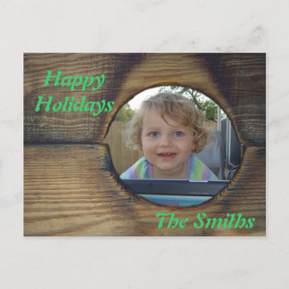 Rustic Christmas Postcard customise