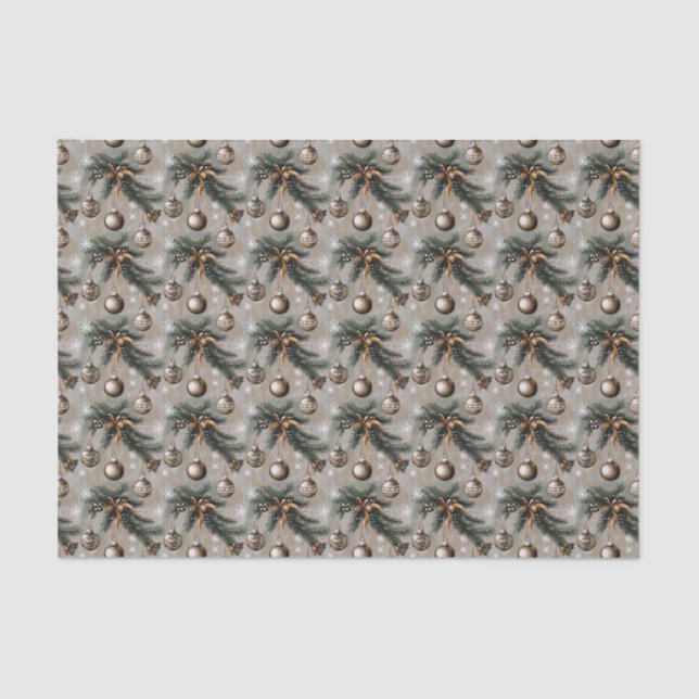 Rustic Christmas Tissue Paper (Front)