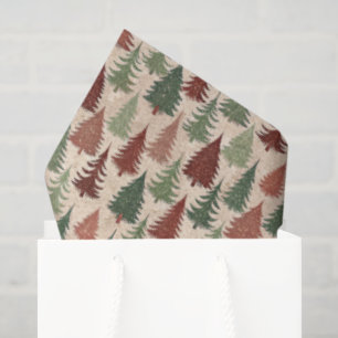 Rustic Christmas Tree Tissue Paper