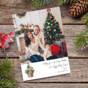 Rustic Christmas Tree V Note Photo
