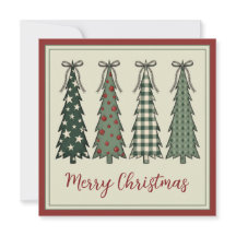 Rustic Christmas Trees Personalised