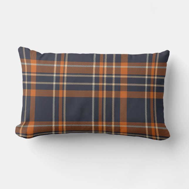 Rustic Christmas/winter plaid   Lumbar Cushion (Front)