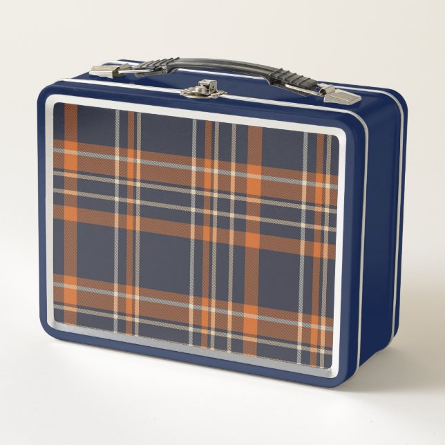 Rustic Christmas/winter plaid   Metal Lunch Box (Front)