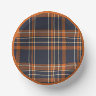 Rustic Christmas/winter plaid Paper Plate