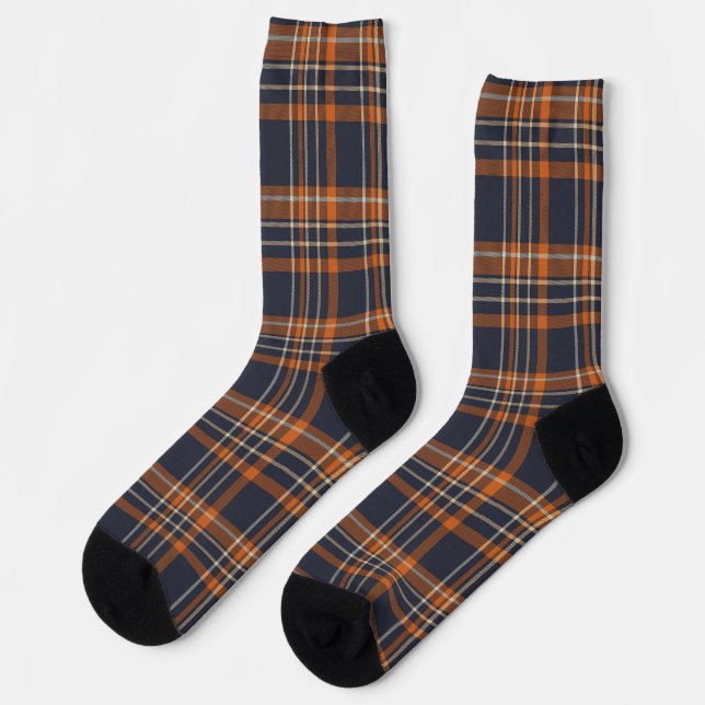 Rustic Christmas/winter plaid   Socks (Left)