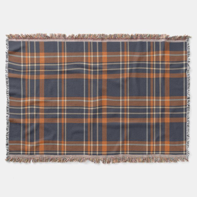Rustic Christmas/winter plaid   Throw Blanket (Front)