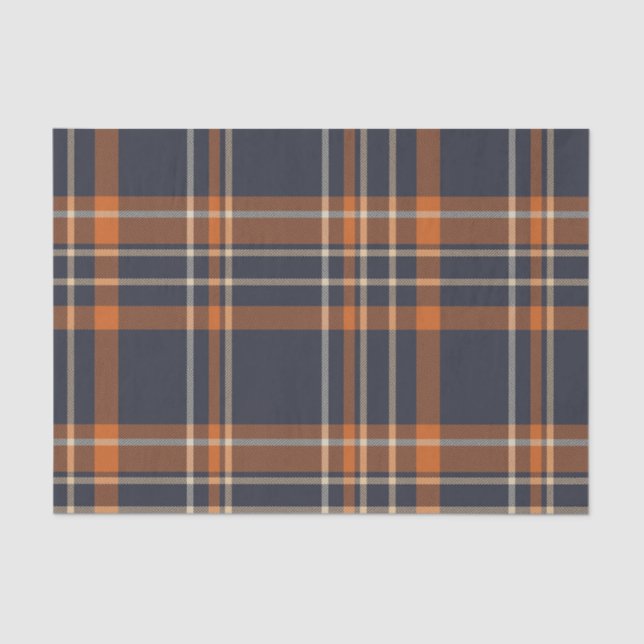Rustic Christmas/winter plaid Tissue Paper (Front)
