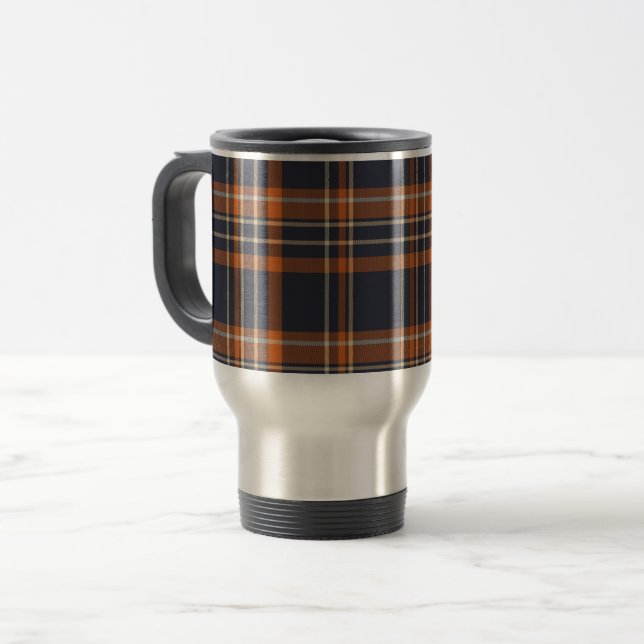 Rustic Christmas/winter plaid  Travel Mug (Front Left)