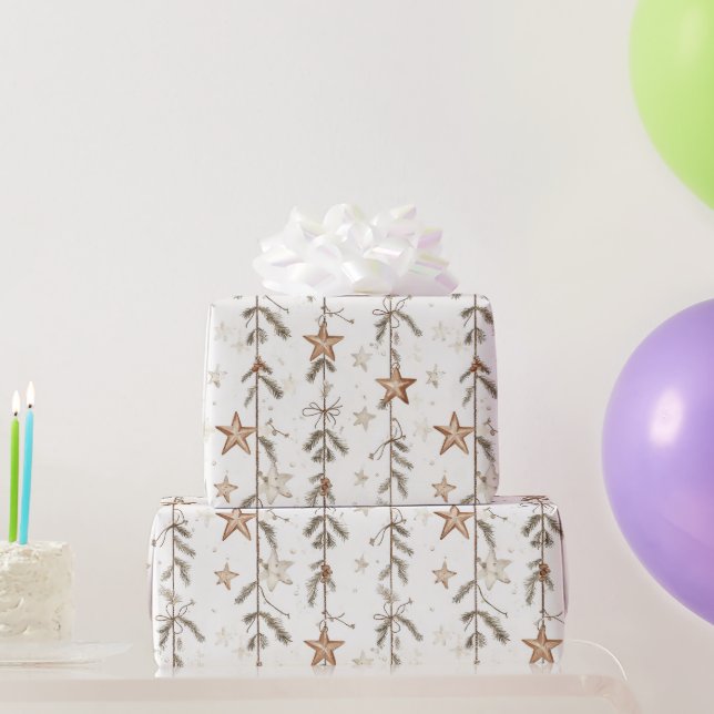 Rustic Christmas Wrapping Paper (Party Gifts)