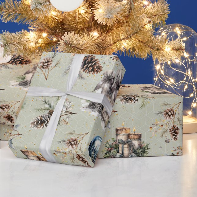 Rustic Christmas  Wrapping Paper (Holidays)
