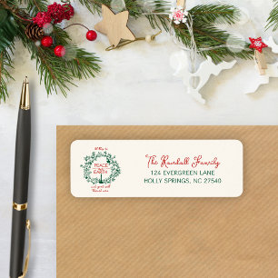 Rustic Christmas Wreath Peace on Earth Holiday