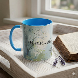 Rustic Church Path in Wildflower Meadow Text Mug