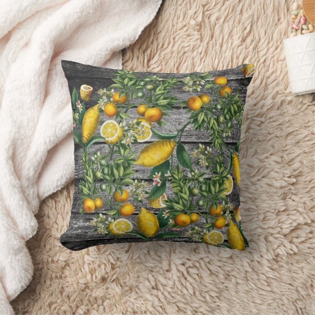 Rustic Citrus Garden Cushion (Blanket)