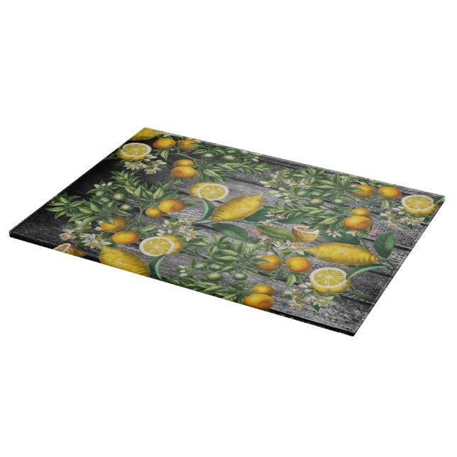 Rustic Citrus Garden Cutting Board (Corner)