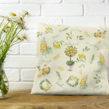 Rustic Citrus Lemon Yellow Pattern