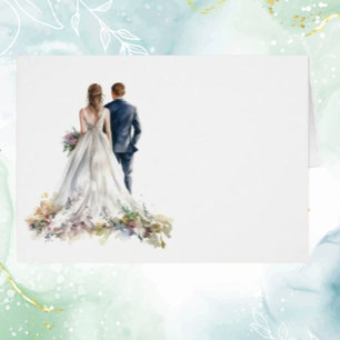 Rustic Classic Boho Floral Wedding Table Card
