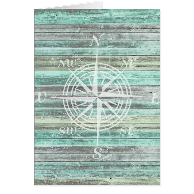 Rustic Coastal Compass Rose (Front)
