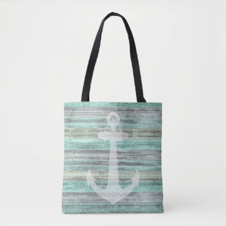 Rustic Coastal Decor Anchor Tote Bag