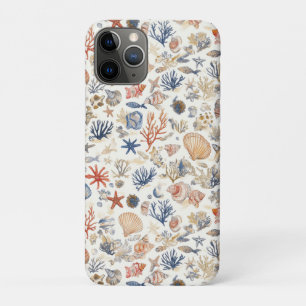 Rustic Coastal - Seashells, Starfish, Reef (12) iPhone 11 Pro Case