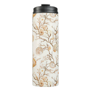 Rustic Coastal - Seashells, Starfish, Reef (14) Thermal Tumbler
